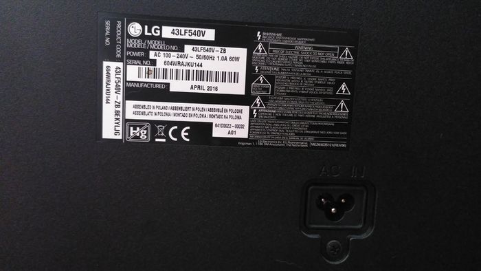 Lg 43" 1080p Tv