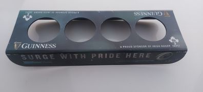 Guinness pint glass plastic tray holder,hold 4 pints,,see pictures for condition, sold as is ,buyer collects or pays postage thank you
