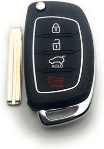 4 Button Key Case for Hyundai Case I10 I20 I30 I40 IX35 IX45 Santa Fe Tucson Sonata remote flip key case replacement