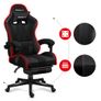 Huzaro Force 47 RGB Mesh Gaming Chair with Footrest - Black Image 4