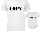 Funny Cute Daddy and Baby Matching T-Shirt and Bodysuit Set - Copy and Paste free postage