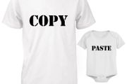 Funny Cute Daddy and Baby Matching T-Shirt and Bodysuit Set - Copy and Paste free postage
