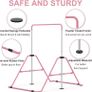 NEW SALE | Gymnastics Bars, Junior Training Kip Bar Gymnastics Equipment for Home Garden, Adjustable Height Gymnastic Folding Horizontal Bar with Gymnastic Rings for Kid Boys Girls Image 5