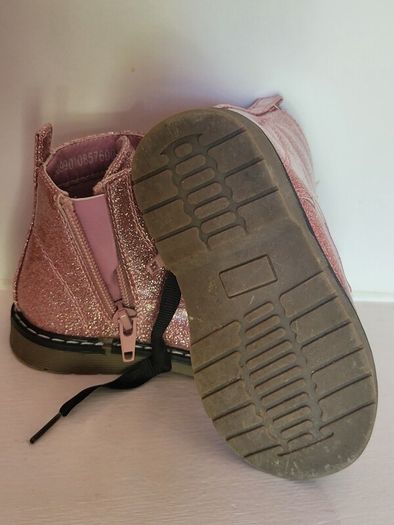 Girls Glittery Pink Boots