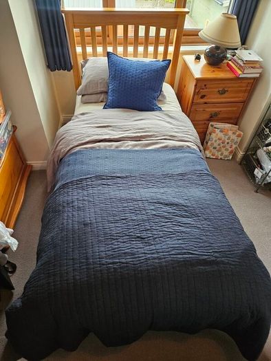 Single Bed Frame and Mattress