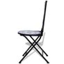 Folding Bistro Chairs 2 pcs Ceramic Blue and White Image 3