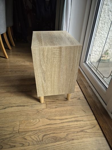 Small wooden colour side table/storage