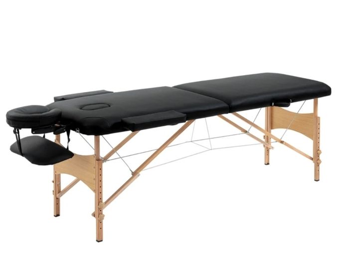 Adjustable massage table and swivel stool