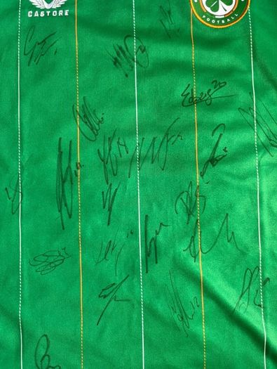 ireland men's senior team signed football jersey