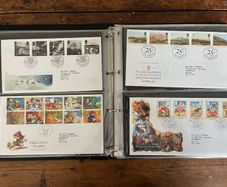 Collection of  78 UK First Day Cover stamps 1993 to 1998 in album