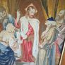 Art - Vintage Religious Tapestry. Image 3