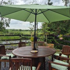 Garden Table & Chairs x 6