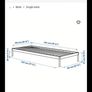ikea single bed frame Image 3