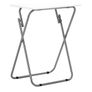Foldable Outdoor Table for Drink Coffee - Lightweight Small Picnic Table for Camp - White Collapsible Kitchen Work Table Image 2