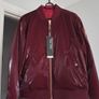 Marc Aurel Shimmering Luxe Bomber Jacket - Burgundy - UK10 - BNWT RRP 300 Image 9
