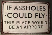 Funny Man Cave Tin Metal sign