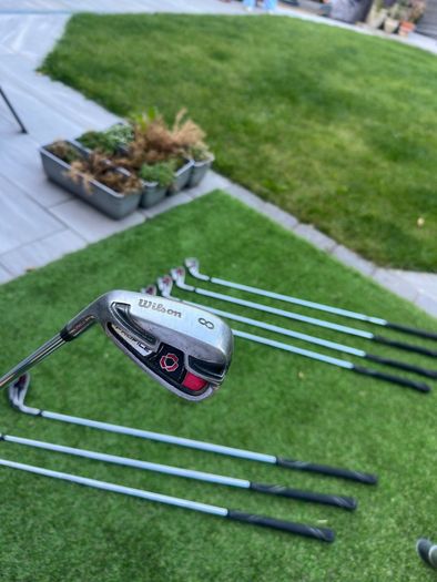 Left Handed Wilson Steel Irons Set SW - 5 Iron + Slazenger 3 Iron