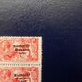 Ireland 1927/28.5/- Pair with Flat Accent Variety.Cat value 715 euro.Rare Overprints. Image 4
