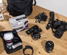 Nikon D7100 camera, lens and kit