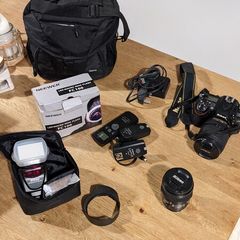Nikon D7100 camera, lens and kit