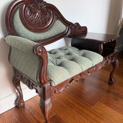 Vintage mahogany seat