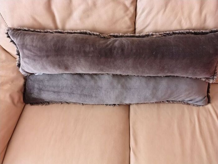 Laura Ashley Draft Excluders. Faux fur and velvet.