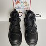 RARE Dr Doc Martens Beaumann chain black platform quad boots UK3 EU36 US5 Image 2