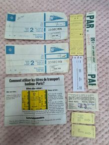 Vintage transport Tickets
