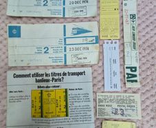 Vintage transport Tickets