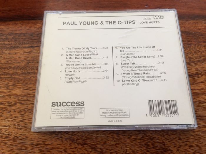 Paul Young & The Q Tips Love Hurts CD