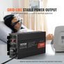 Pure Sine Wave Inverter, 1000 Watt, DC 12V to AC 230V Power Inverter with 2 AC Outlets 2 USB Port 1 Type-C Port, Remote Control for Small Home Devices like Smartphone Laptop, CE FCC Certified Image 3