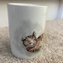 Hand Painted Cat Theme Mug Image 3