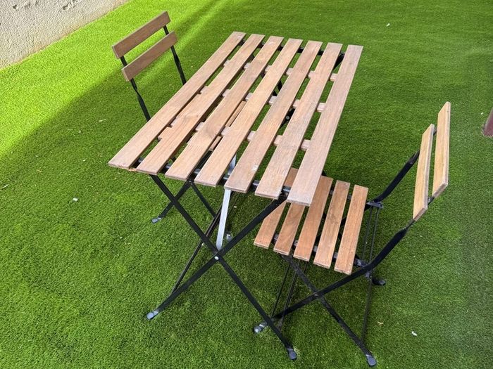 Ikea Tarno 100x54cm Outdoor Table And Two Chairs Set