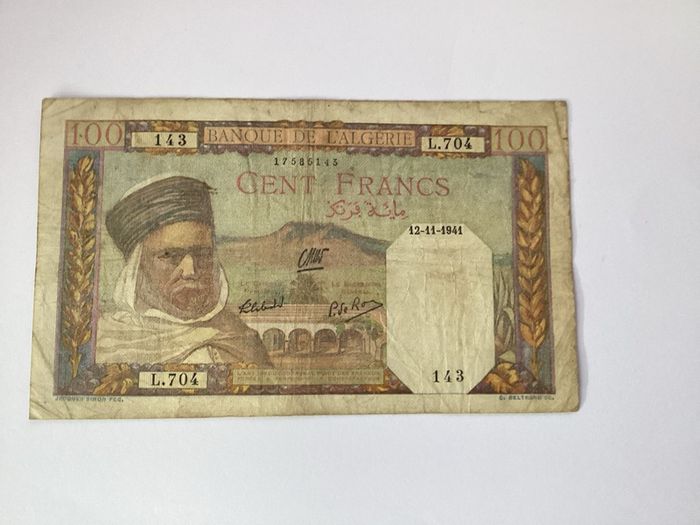 banknotes French Algeria