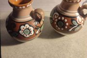 SET OF 2  Traditional vintage Ukrainian jug, Unique gift from Ukraine, Vintage table decor, Drink jug, Flower vase, Unique decor, Flower pattern