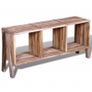 TV Cabinet with 3 Shelves Stackable Reclaimed Teak Image 3