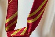 Harry potter tie, Gryffindor colours, custome