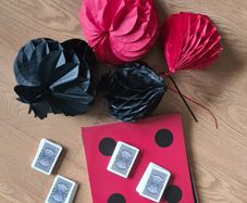 Playing cards with Casino decorations