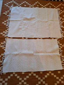 Small white cotton rugs