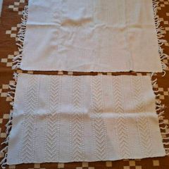 Small white cotton rugs