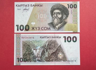 Kyrgyzstan 100 Som  1994.  ( Uncirculated  )