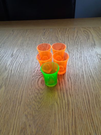 Plastic Shot Glasses x 5 for Sale