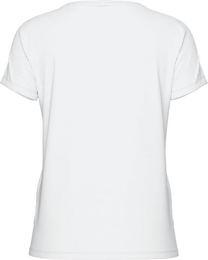 PIECES Women's T-shirt Billy Tee Emb Noos Bc, V-neck, white, size S