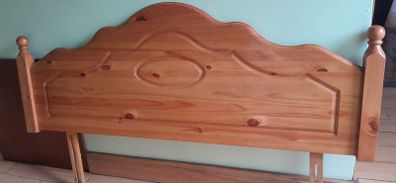 4ft6 solid wood headboard