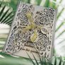Communion card, wooden openwork for First Holy Communion, Baptism or Wedding, woodenengraved Card Image 3
