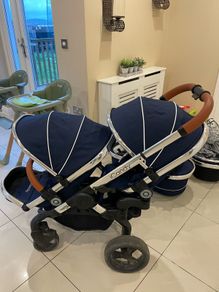 Icandy Twin buggy and baby set