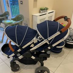 Icandy Twin buggy and baby set