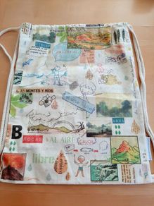 Malaga Museum Shop cotton backpack BN