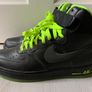 Nike Air Force 1 High Black Volt Uk 11/ Us 12 BRAND NEW Image 4