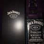 Jack Daniels whiskey empty bottle and box Image 3